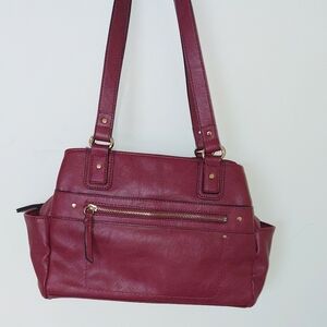 INC mahogony colored shoulder bag